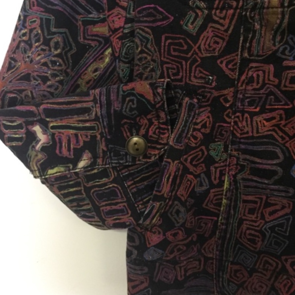 Chico’s Graphic Zip Up Jacket - Picture 2 of 5